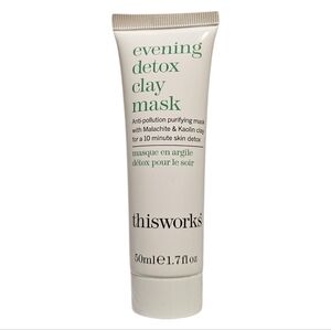 This Works, Evening Detox Clay Mask 50 ml / 1.7 fl oz, New Factory Sealed.